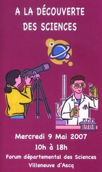Affiche de la journ&eacute;e A la Decouverte des Sciences
